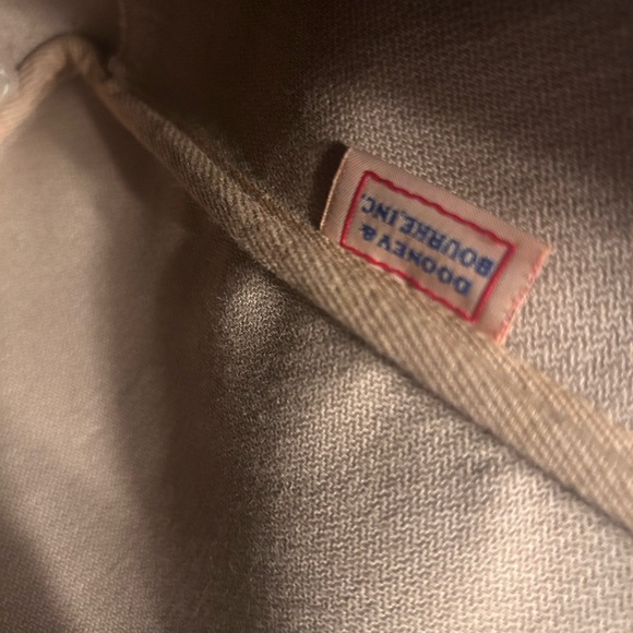 Dooney & Bourke Black and Gray Diagonal Stripe Tote - Picture 5 of 7